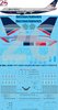STS44329 British Airways  747-436 Screen printed decal