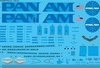 STS44367 Pan Am A310-221 Screen printed decal 1/144 scale