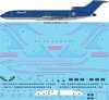 BN14409 Ultra Corvette Blue 727-200 Screen printed decal