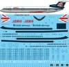 STS44319 BEA "Speedjack" Hawker Siddeley Trident 3B screen printed decal