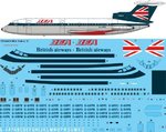 STS44412 BEA Speedjack Hawker Siddeley Trident 1C Screen printed decal