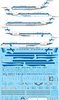 144-1247 Finnair McDonnell Douglas DC-9s & MD-80s laser decal with screen print details